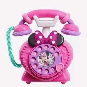 Disney Junior Minnie Mouse Ring Me Rotary Phone Pink Lights & Sounds Valentine